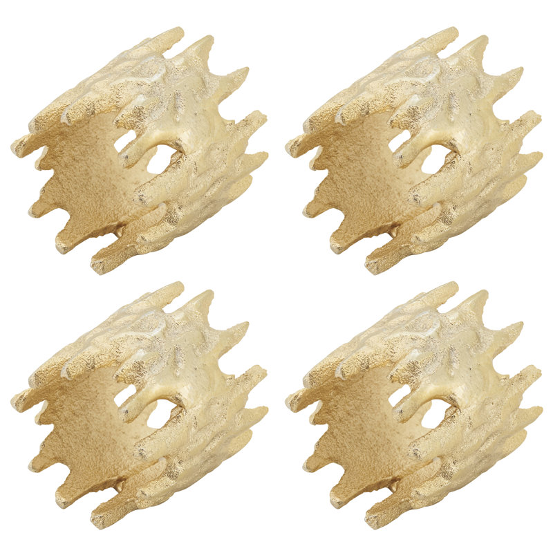 Rond de serviette Jagged Edge (ensemble de 4)