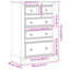 Numenius 80cm W Chest of Drawers
