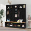 Arbre d'entrée 4 en 1 avec banc de rangement, armoire à chaussures avec rangement cubique et tablettes, portemanteau multifonctionnel avec 8 crochets pour vestibule vestibule-2008538727