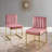 Carriage Tufted Sled Base Upholstered Fabric Dining Chair-484070128-426741411-426741422