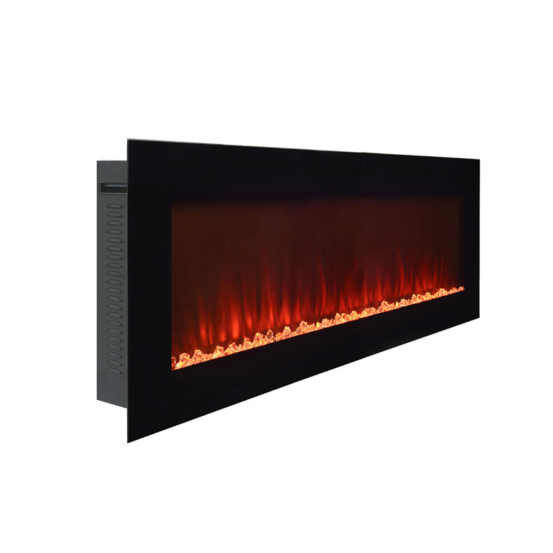 Paramount Wall Mounted Electric Fireplace, 20" H x 42" W x 4.2" D