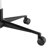 Kermet Bessinger Office Chair In Light Gray Leatherette With Matte Black Steel Base