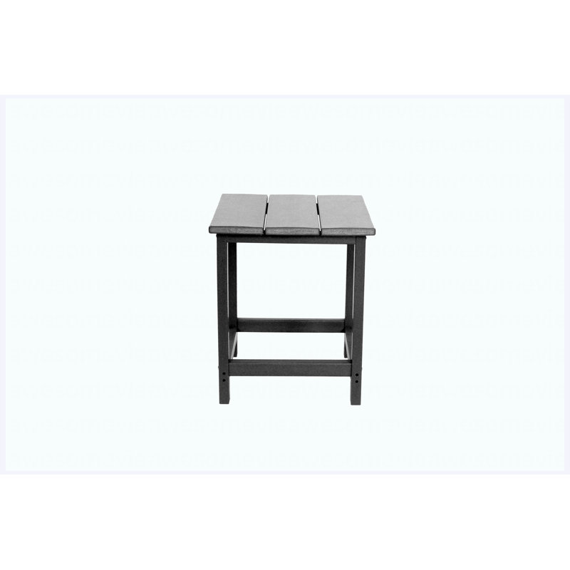 Table de bout extérieure Adirondack, table de bout pour patio en PEHD, rouge
