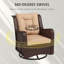 Chaise de patio pivotante avec coussins Talla