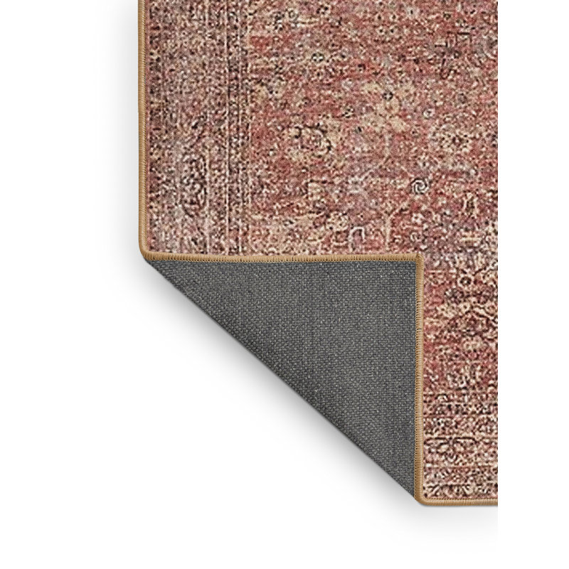 Tapis oriental rouge / beige Flodin, Rectangle 5 pi x 7 pi