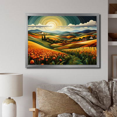 «Countryside Geometric Plains II», reproduction sur toile