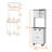Emily White and Wengue 1-Drawer Kitchen Pantry