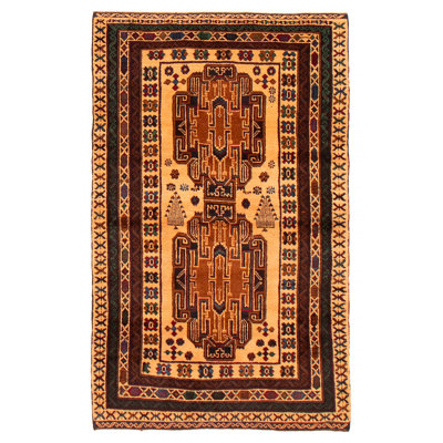 Teimani Beige Rug 3'4" x 5'6"