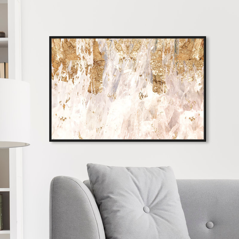 Lumière d’étoile-impression d’art graphique sur toile, H 20 po x l 30 po, Noir