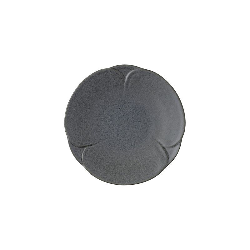 Bloom Handmade Porcelain Appetizer Plate, Lava