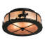 2 - Light Semi Flush Mount