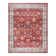 Samira Cullen Machine Washable Floral Border Red Cream Multi Indoor Area Rug, Transitional Flat Pile for Living Room & Bedroom