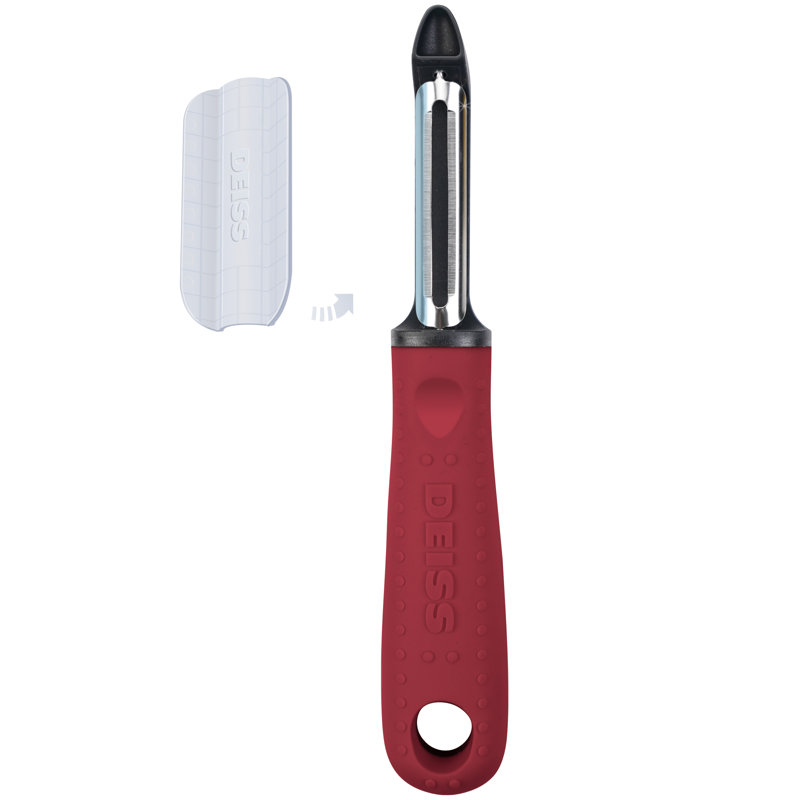 Deiss Pro Swivel Vegetable Peeler - Sharp Stainless Steel Peeler With Non-slip Hand Grip