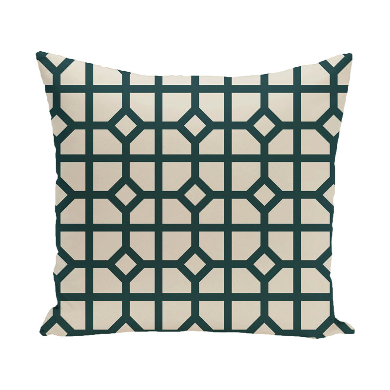  Housse de coussin carré et insert, 20 po X 20 po, Bleu sarcelle