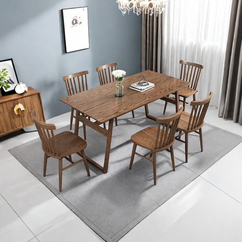 Ensemble de salle à manger rectangulaire Laiten, H 29,53 po x L 55,12 po x l 27,56 po