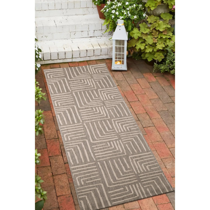 COUNTY PATCHES GREY 120/170cm, Runner 67 x 200 cm