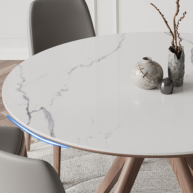 Ensemble de table de salle à manger moderne de style nordique, H 29,5 po x L 47,2 po x l 47,2 po