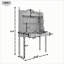 Bureau avec tiroirs et tablettes de rangement-2032744008