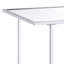 Console moderne en simili marbre miroitant