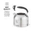 Klarstein 1.7L Stainless Steel Stovetop Tea Kettle