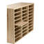 Rangement à documents en bois pour 27 pièces