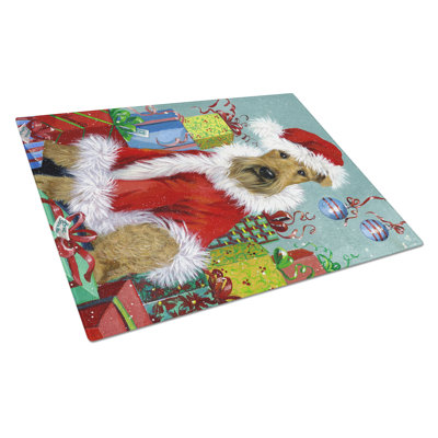 Planche à découper en verre Caroline's Treasures Scottie and Westie Christmas