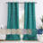Deavion Velvet Curtains Metal Grommets Room Darkening with Gold Foil Print 2 Panel Set-106462130-106462127