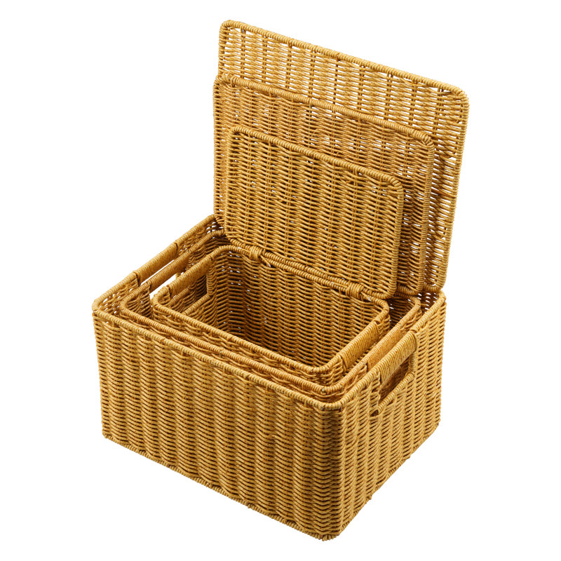 Bayou Breeze PP Rattan Decorative Basket