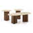 3 Pieces: Coffee Table, 2 End Tables