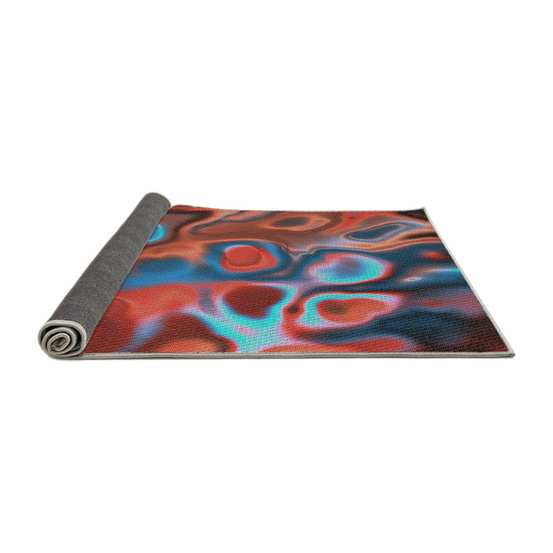 Abstract Indoor Rug, Round 8'