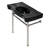 Kingston Brass Imperial 36-Inch Ceramic Console Sink Basin with Stainless Steel Legs (8-Inch, 3-Hole)-40697728