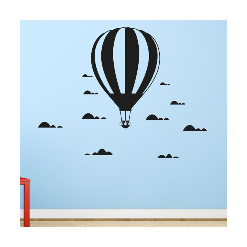 Abstract Wall Decal, Black