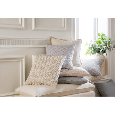 Graciella Collection Linen Reversible Throw Pillow