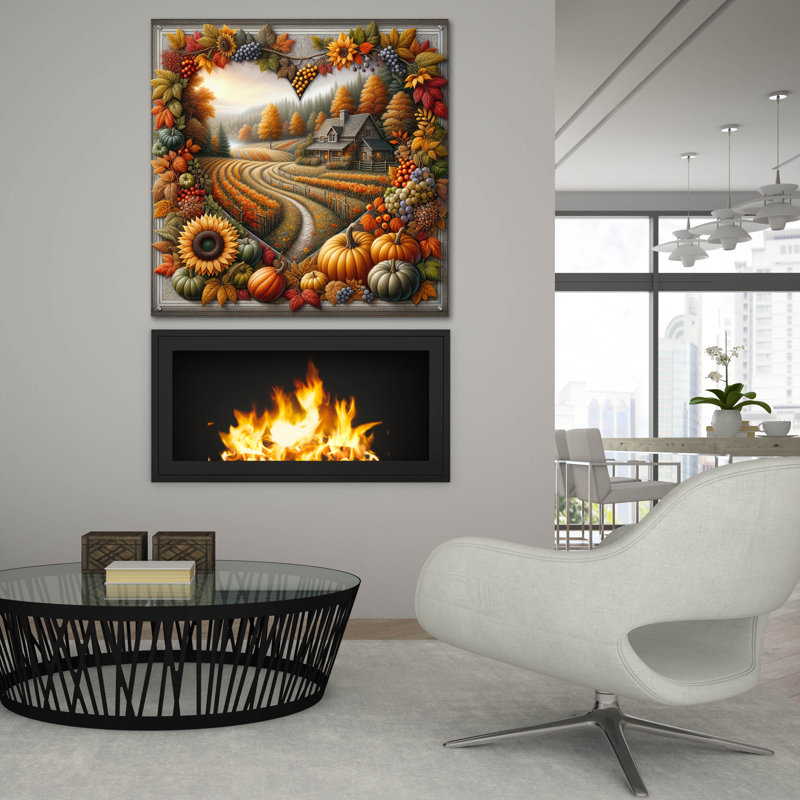  «Fall In Love 3» par Rey Klimt, art mural en verre acrylique, 36 po x 36 po, H 36 po x l 36 po