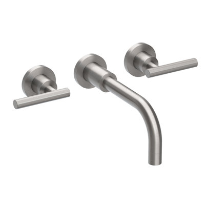East Linear Wall Mount Bathroom Faucet
