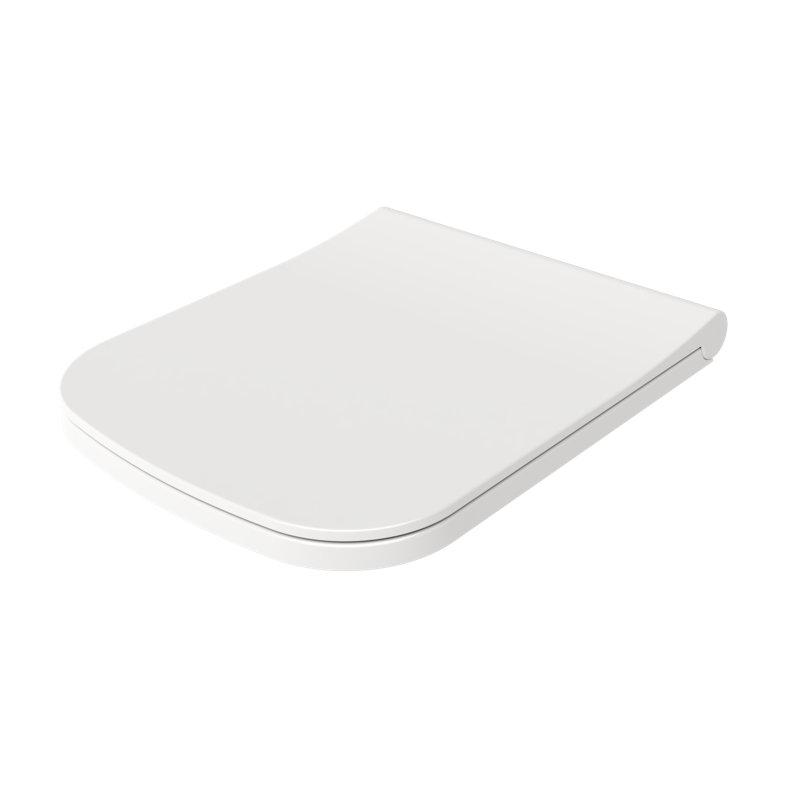 Firenze Tutti Slim Soft Close Toilet Seat in Matte White, Gloss White