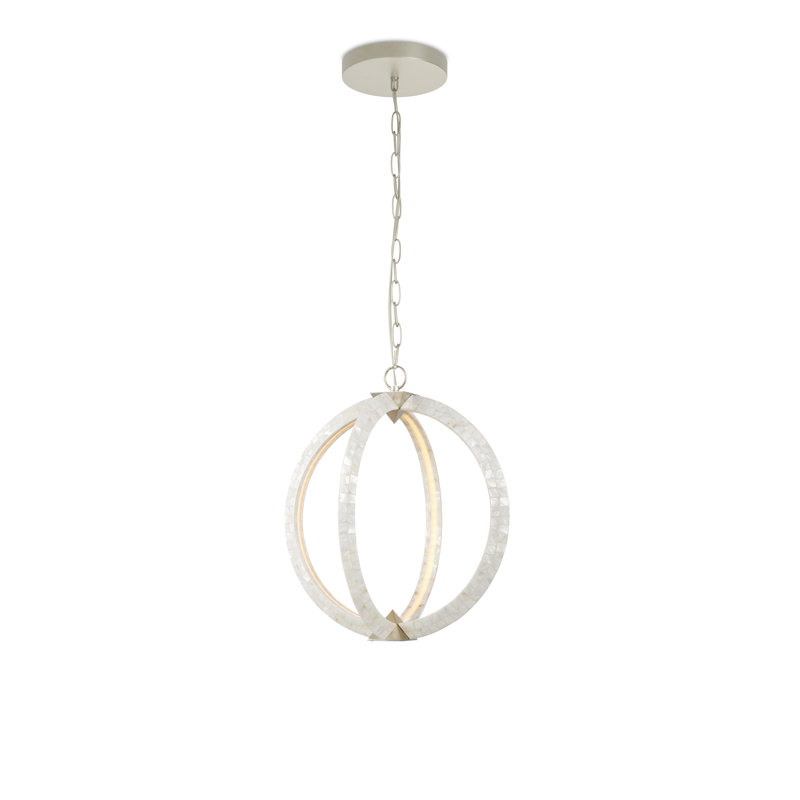 Arietta White Orb Chandelier