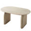 Table de salle à manger extensible ovale en bois, base à double pilier de 59,06 po à 90,55 po pour les repas et les rassemblements à domicile