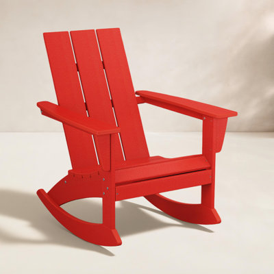 POLYWOOD® Modern Adirondack Patio Rocking Chair