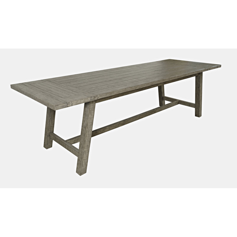 Table de salle à manger extensible Maxine, Bois flottant gris