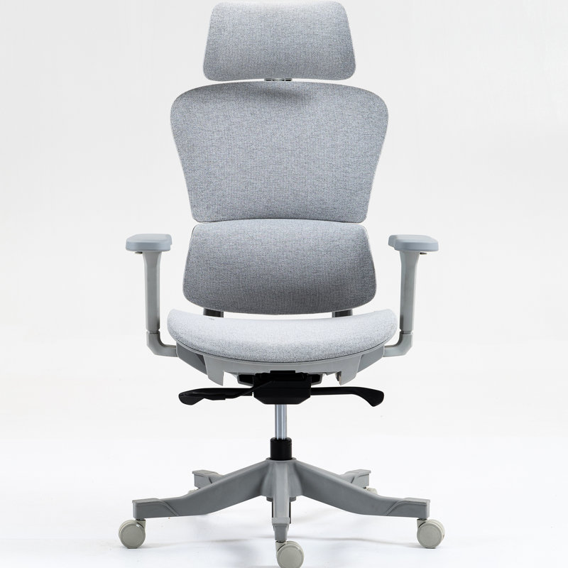 Chaise de bureau en filet à haut dossier: 8366 HP-GR, Grey, Grey