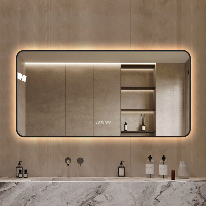 Miroir mural noir