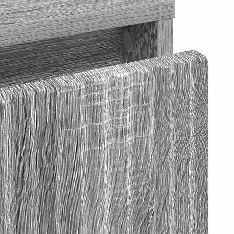 63.5cm W Manufactured Wood Bedside Table, Grey Sonoma
