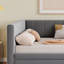 Taveion Upholstered Velvet Daybed with Trundle Bed
