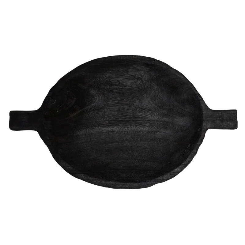 Paulownia Wood Decorative Tray, Black