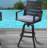 Adelynn Metal Outdoor Stool with Cushion