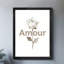 «Black Amour Vintage Amour Wall Art», impressions de style rétro-1644343976