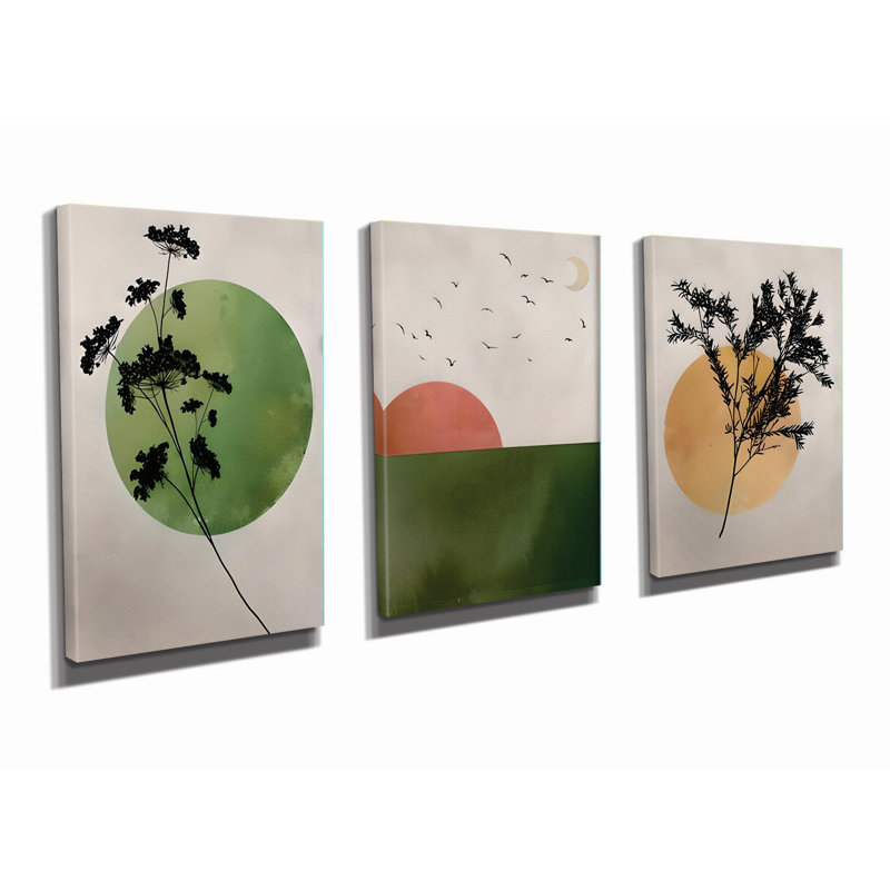 Peinture décorative sur toile (3 pièces)