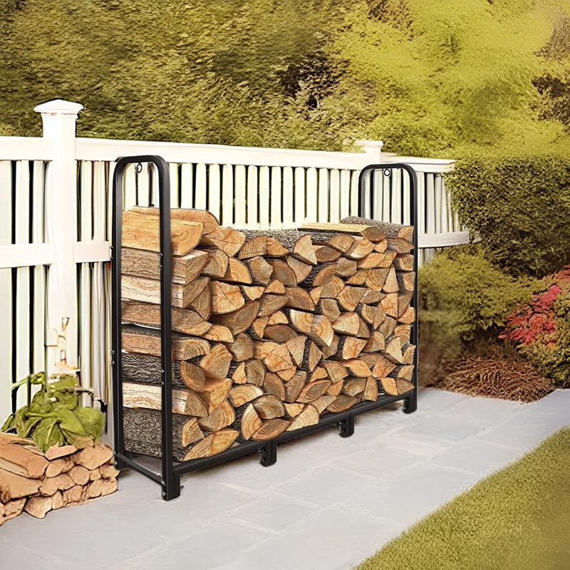 Support de rangement pour bûches en bois de chauffage