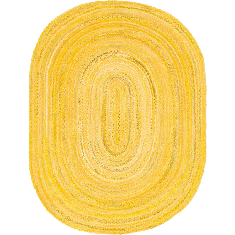 Branton Cotton Southwestern Indoor Rug, Oval 3'3" x 5'